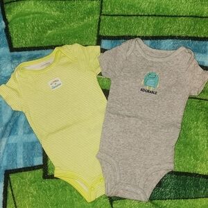 Simple Gray and Green Bodysuits for Everyday Comfort